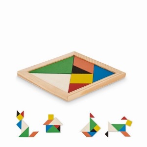 TANGRAM - Puzzle Tangram personalizable de madera