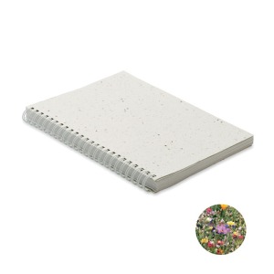 SEED RING - Cuaderno A5 con cubierta de papel de semillas