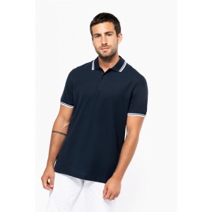 Polo de promoción de rayas de manga corta para hombre
