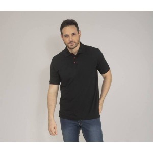 Polo de promoción avec boutons contrastés