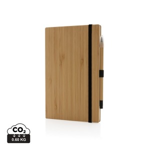 Set con cuaderno y lápiz infinito de bambú FSC