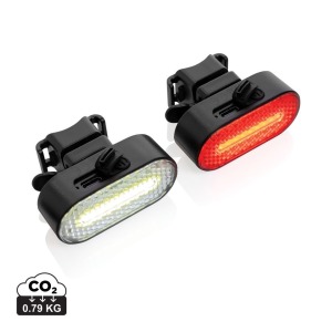 Juego de luces USB de plástico para bicicleta RCS Lumino
