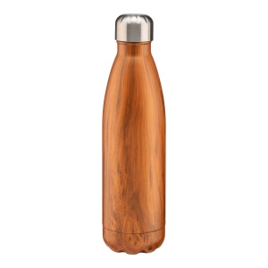 Thermos en acier inoxydable de 500ml avec double paroi isolante avec impression effet bois