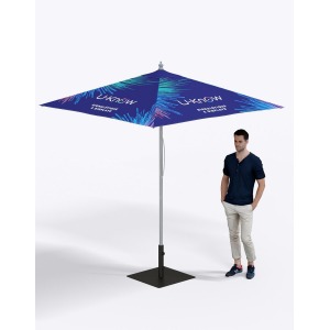 Parasol carré personalizable aluminium de 2x2m