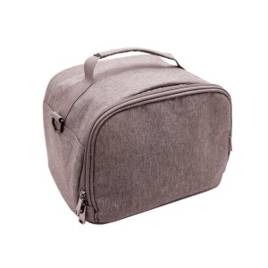 Bolsa isotérmica bento personalizable 'Nara', RPET gris jaspeado