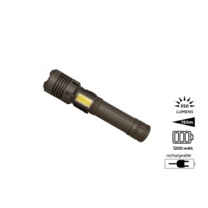 Lampe-torche personalizable rechargeable 2 en 1 'Rigel' M