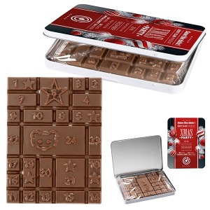 Calendrier de l'avent boîte décorative MINI Tablette de chocolat personalizable de l'avent standard