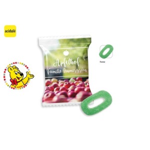 HARIBO Anillo de manzana en bolsa promocional, HARIBO Anillo de manzana ácida