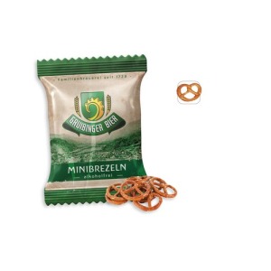 Mini-Bretzels salados en bolsas promocionales, Mini-Bretzels salados