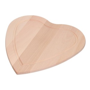 Tabla de cortar en forma de corazón