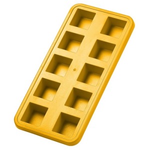 Molde cuadrado para cubitos de hielo, reutilizable