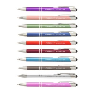 Stylo de promoción Crosby Mat Stylet coté clip Gravure Laser 360