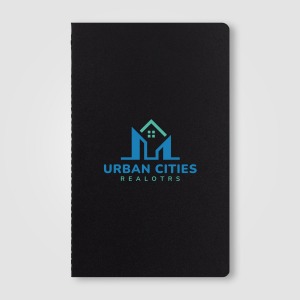 Carnet personalizable Rime, papier FSC, couverture souple, pages lignées - A5 Sérigraphie