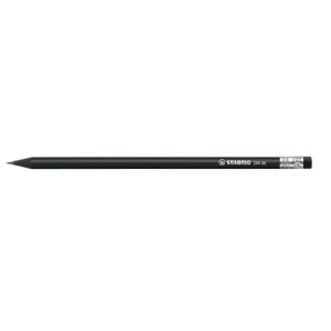 STABILO personalizable lápiz de grafito negro con punta de goma