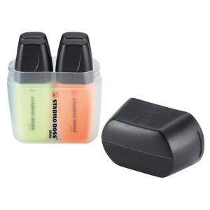 STABILO BOSS MINI personalizable Caja de 4 rotuladores fluorescentes