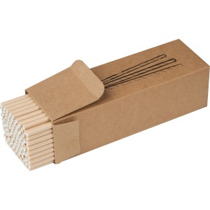 Lot de 100 pailles de promoción en papier