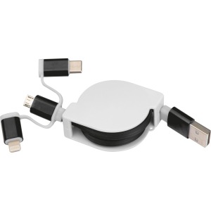 Câble de promoción de recharge extensible avec 3 prises