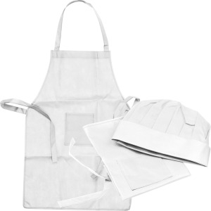 Set de cuisine pour enfants non tissé tablier casquette personalizable