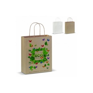 Bolsa de papel kraft 90g/m² 22x10x31cm