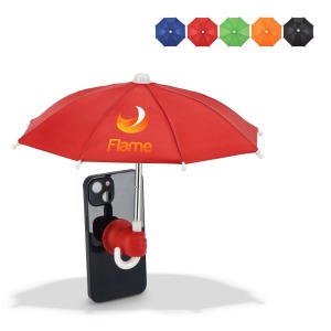 Parapluie pour téléphone avec support de promoción à ventouse