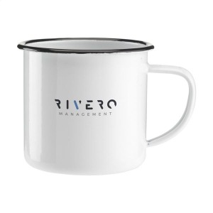 Taza esmaltada retro