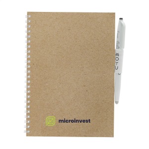 MOYU Carnet de note A5 kraft 18 pages effaçables