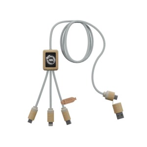 Cable de carga rápida de 2,4 A con doble logotipo iluminado Stock