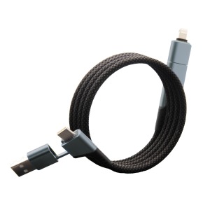 Cable magnético de carga ultrarrápida 4 en 1 100 W Importación