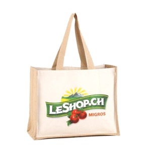 Bolso de yute y algodón COMBY M 330