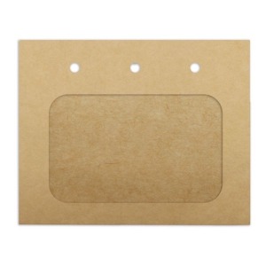 Porte-badge personalizable kraft 11,5x9,2cm