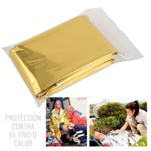 Couverture de survie personalizable double face