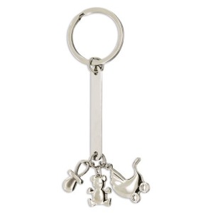 PORTE-CLÉS MÉTAL naissance CHARM de promoción