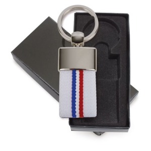 Porte-clés de promoción ceinture drapeau