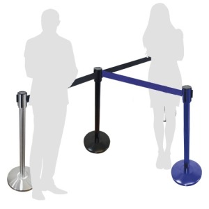 Barrière de promoción ruban rétractable