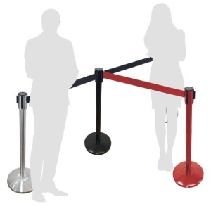 Barrière de promoción ruban rétractable