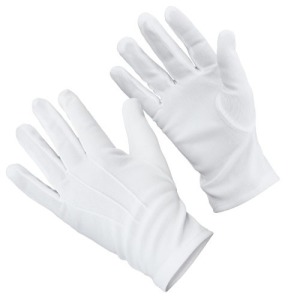 Gants de promoción blancs