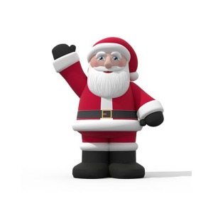Papá Noel hinchable