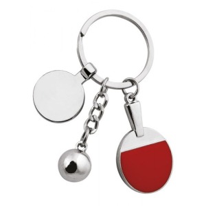 Porte-clés personalizable ping-pong avec jeton