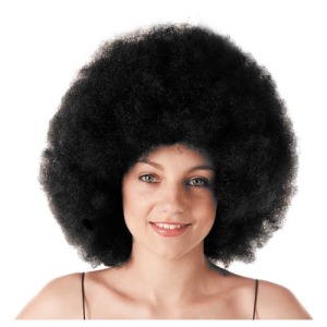 PELUCA NEGRA AFRO GRANDE 200GRS