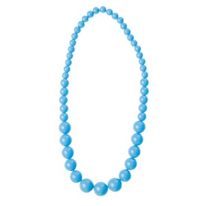 COLLAR CUENTAS AZUL NEON
