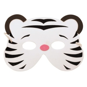 MÁSCARA NIÑO TIGRE de promoción BLANCO EVA