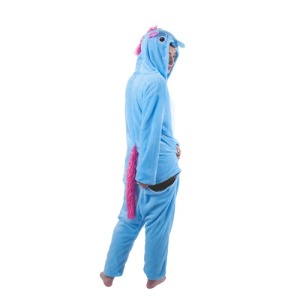 DISFRAZ KIGURUMI UNICORNIO ROSA Y BLANCO ADULTO