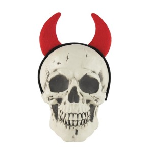 DIADEMA CUERNO DE DIABLO DE FIELTRO ROJO
