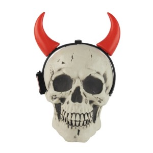 DIADEMA LUMINOSA DE CUERNO DE DIABLO ROJO