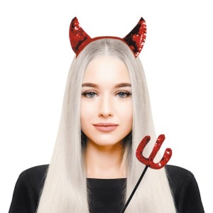 CONJUNTO DIABLO DE LENTEJUELAS