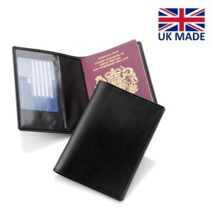 Funda de pasaporte de cuero