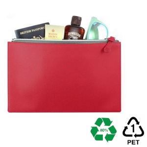 281 x 180 x 6 mm bolsillo con cremallera en rPET