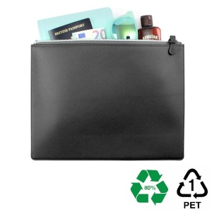 Bolsa con cremallera 318 x 240 x 10 mm en rPET