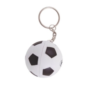Balón de fútbol antiestrés con llavero