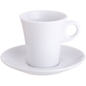 Taza de café 6cl con platillo